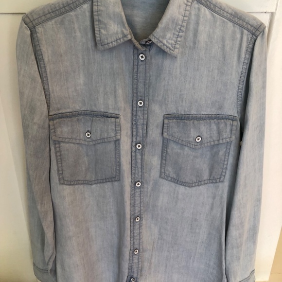 Club Monaco Chambray Shirt - Picture 3 of 7